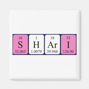Shari periodic table name magnet