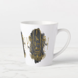 sharil your name in old Egyptian hieroglyphics sym Latte Mug