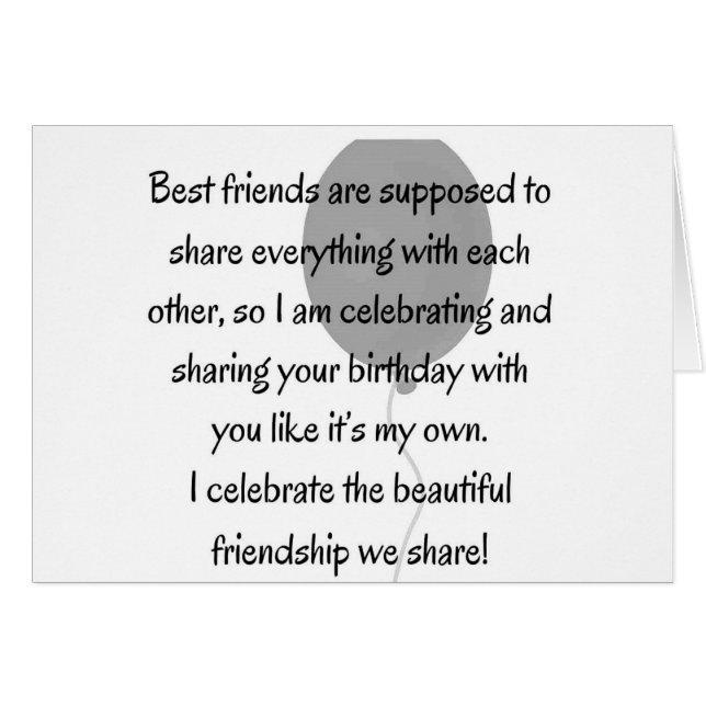 SHARING A BIRTHDAY *FRIEND* IS SO "AWESOME"!!!!! (Front Horizontal)