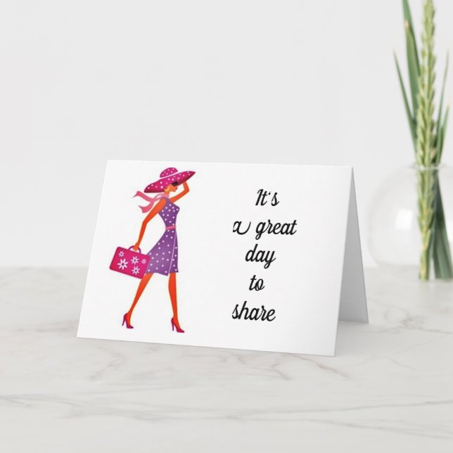 **SHARING A BIRTHDAY WITH YOU** BIRTHDAY GIRL CARD (Front)