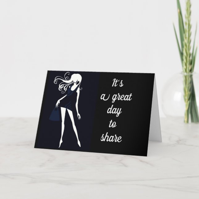 **SHARING A BIRTHDAY WITH YOU** BIRTHDAY GIRL CARD (Front)