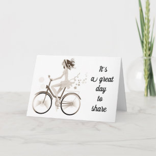 **SHARING A BIRTHDAY WITH YOU** BIRTHDAY GIRL CARD