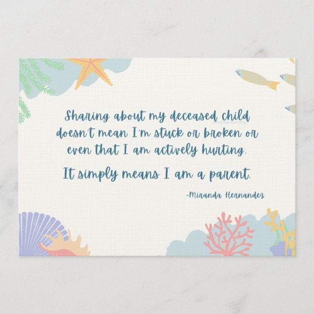 Sharing about my deceased child b/c I am Parent Programme (Front)