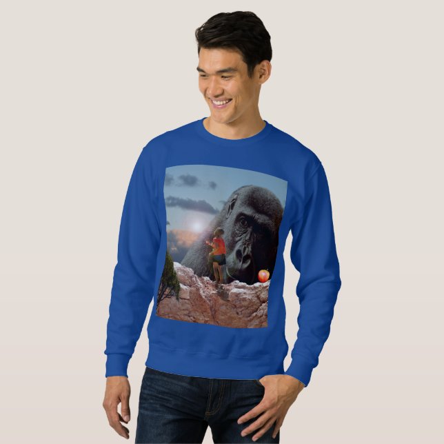 Sharing An Apple With A Gorilla, Sweatshirt (Front Full)