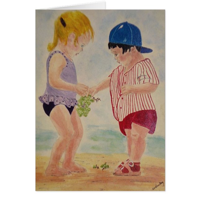 Sharing at the Beach (Front)