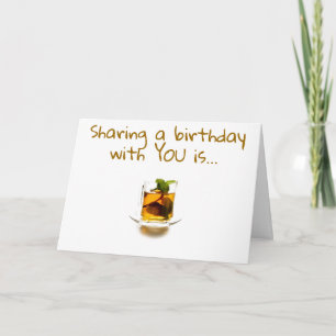 **SHARING BIRTHDAYS** IS MY CUP OF TEA CARD
