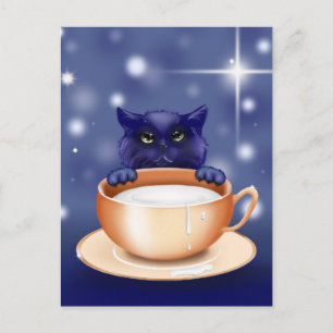 sharing cat postcard