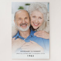 Sharing Coffee Croissants Since Year Names Photo