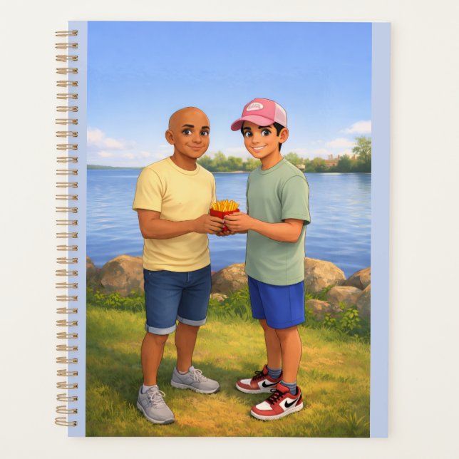 Sharing fries by the lake planner (Front)