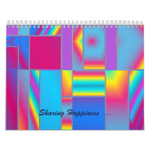 Sharing Happiness Abstract Fine Art Calendar