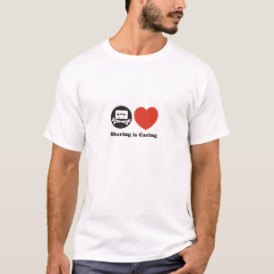 Sharing is caring logo tshirt