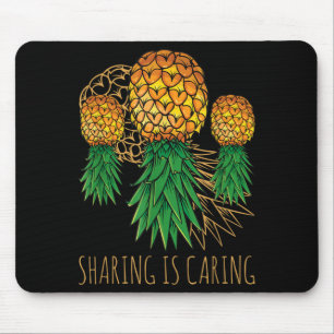Sharing Is Caring Pineapple Hawaii Fruit Summer Mouse Mat