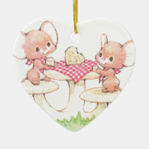 Sharing Is Caring Spring Summer Mice Ceramic Tree Decoration