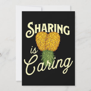 Sharing Is Caring Upside Down Pineapple Swinger Li Invitation