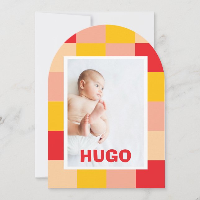 Sharing the Birth Hugo Invitation (Front)
