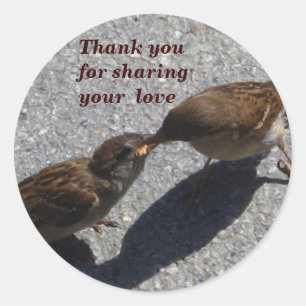 Sharing the love_Sticker_by Elenne Classic Round Sticker