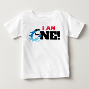 Shark 1st Birthday Tshirt Toddler Baby Kid