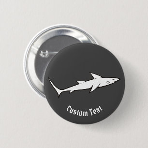 Shark 6 Cm Round Badge