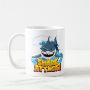 shark action coffee mug