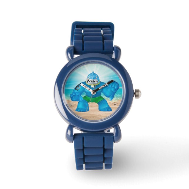 Shark Adjustable Kid’s Numbered Watch (Front)