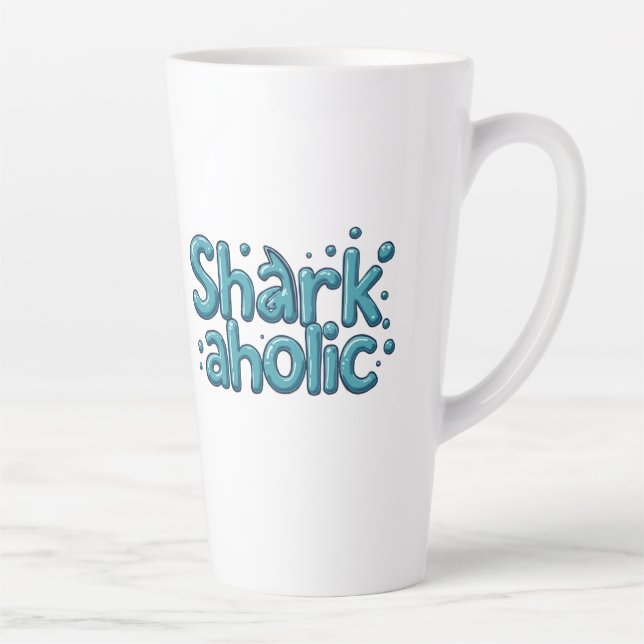 Shark Aholic Latte Mug (Right)