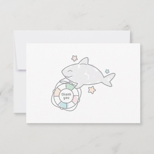 Shark Ahoy Thank You Card (Front)