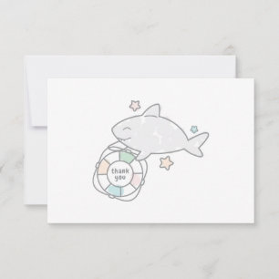Shark Ahoy Thank You Card