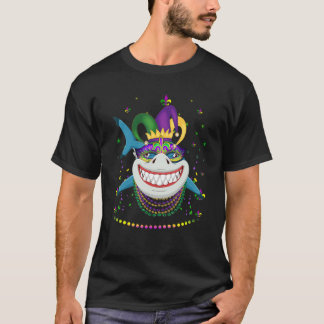 Shark Animal  Cute Mardi Gras Carnival Jester 1 T-Shirt