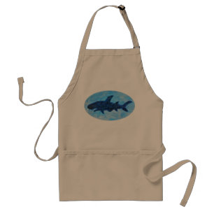 Shark Apron Blue Shark BBQ Apron Shark lover gift
