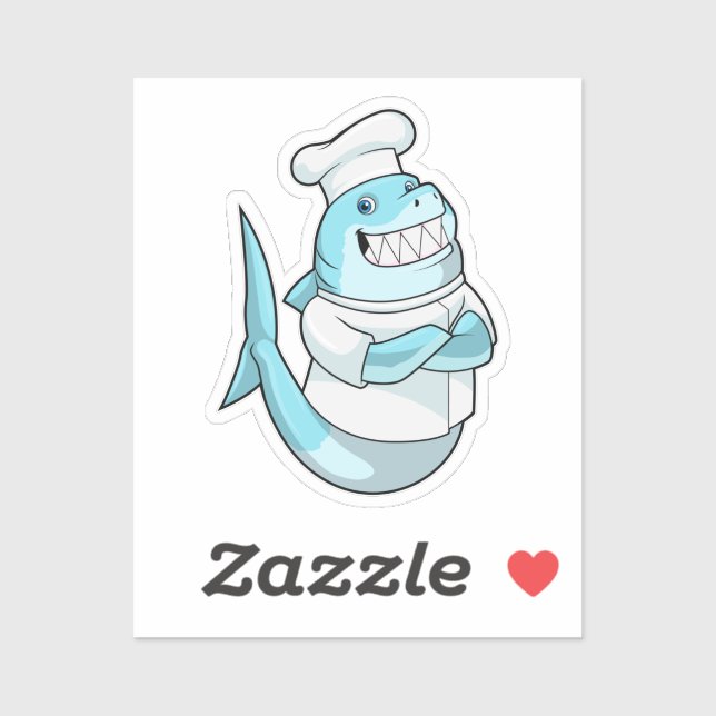 Shark as Chef with Cooking apron (Sheet)