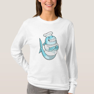 Shark as Chef with Cooking apron T-Shirt