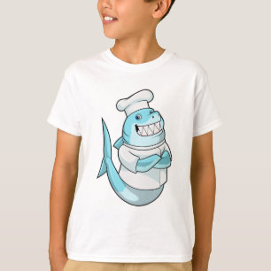 Shark as Chef with Cooking apron T-Shirt