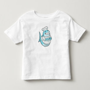 Shark as Chef with Cooking apron Toddler T-Shirt