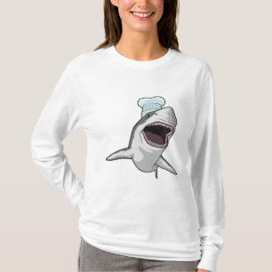Shark as Cook with Chef hat T-Shirt