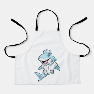 Shark as Nurse with Coat Apron