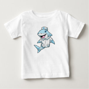 Shark as Nurse with Coat Baby T-Shirt