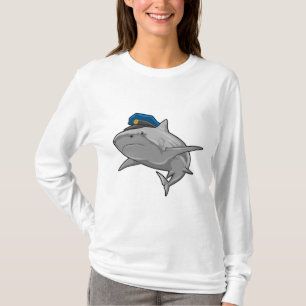 Shark as Police officer Police T-Shirt