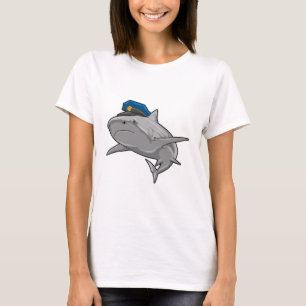 Shark as Police officer Police T-Shirt