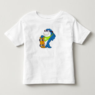 Shark as Skater with Skateboard Toddler T-Shirt