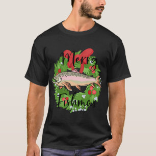 Shark at Fishing with Fishing rod T-Shirt