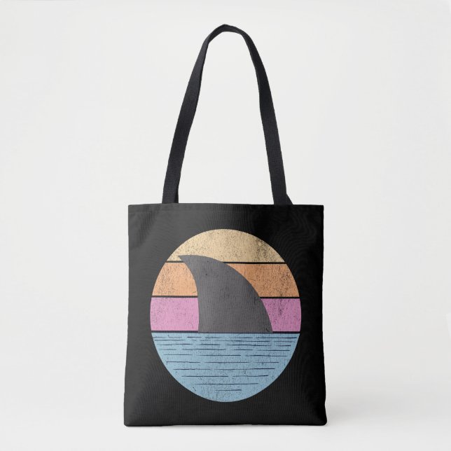 Shark at sunset tote bag (Front)