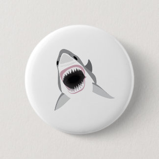 Shark Attack - Bite of the Great White Shark 6 Cm Round Badge