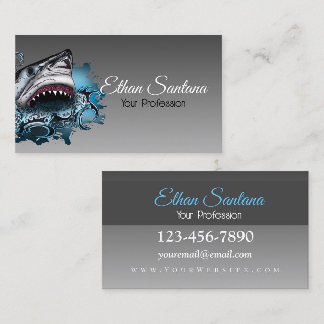 Shark Attack Business Card (Front/Back)