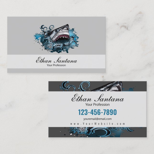 Shark Attack Business Card (Front/Back)