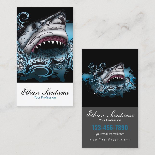 Shark Attack Business Card (Front/Back)