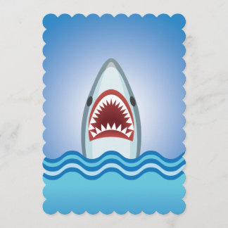 Shark Attack Dive Club Event or Party on a Boat Invitation
