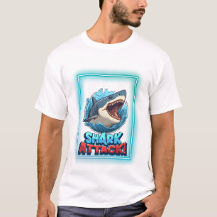 Shark Attack Graphic T-Shirt – Bold Ocean Predator