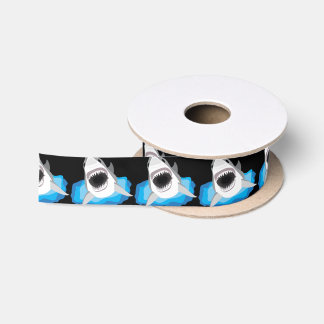 Shark Attack - Great White Shark Satin Ribbon