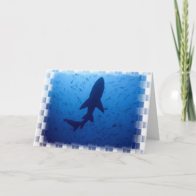 Shark Attack Greeting Card (Front)