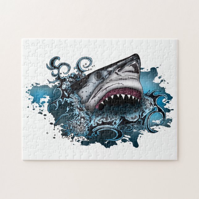 Shark Attack Jigsaw Puzzle (Horizontal)